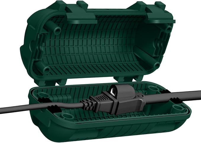 Extension Cord Cover Outdoor, IP54 Water-Resistant Power Cord Protector by CFMASTER