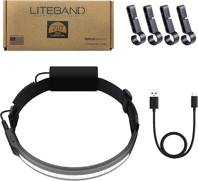 LITEBAND PRO Multi-Beam Rechargeable LED Headlamp, 2500 Lumens, 210° Wide Beam - Image 9