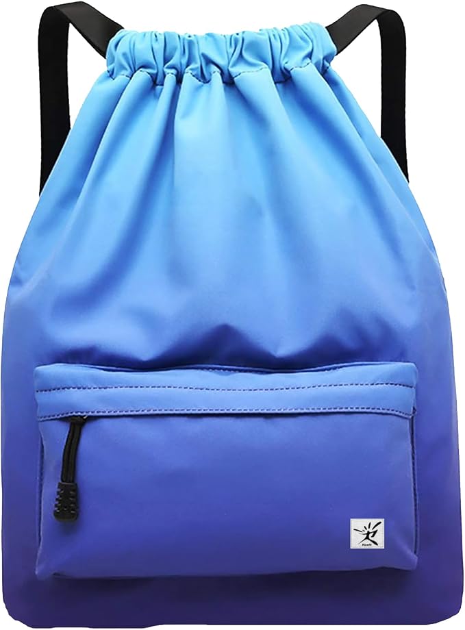 Waterproof Drawstring Bag, Gym Bag Sackpack Sports Beach Backpack by Risefit