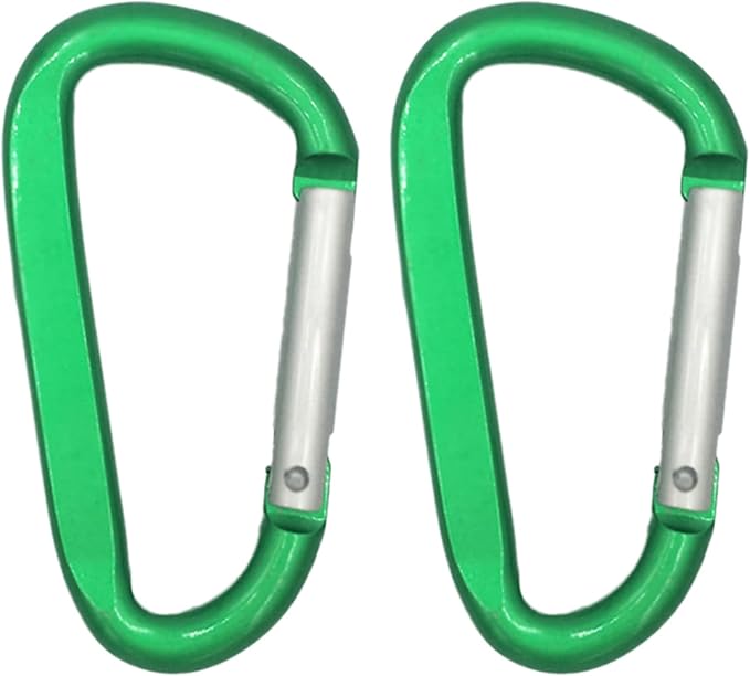 LESHIRY Large Carabiners Keychain 3" Aluminum D Shape Premium Durable D-Ring by LESHIRY