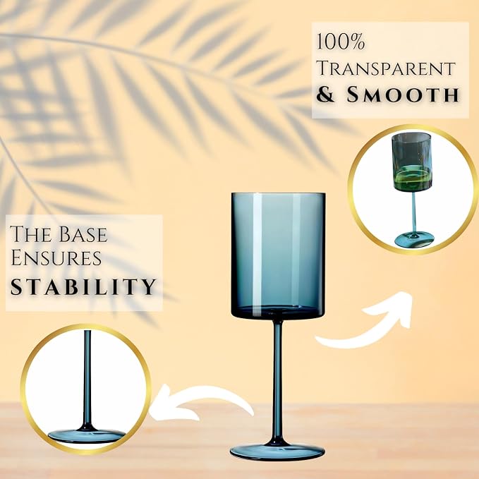 Unbreakable Stemmed Square Tritan Acrylic Floating Wine Glasses European Style - Image 4