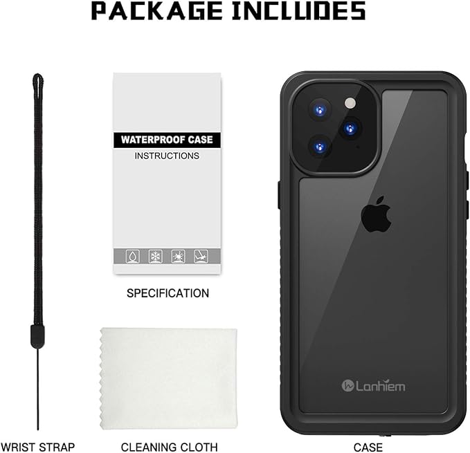 Lanhiem for iPhone 12 Case, Waterproof Dustproof Shockproof Case - Image 9