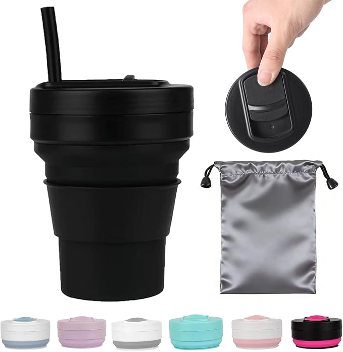 12 Oz Silicone Collapsible Travel Cup - Image 9