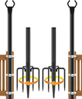 NUERPO 2 Pack String Light Poles, Metal Poles by NUERPO