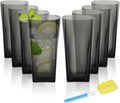 ALIMOTA 20-Ounce Reusable Drinking Glasses, Shatterproof Acrylic Glasses by YourLifeCollector