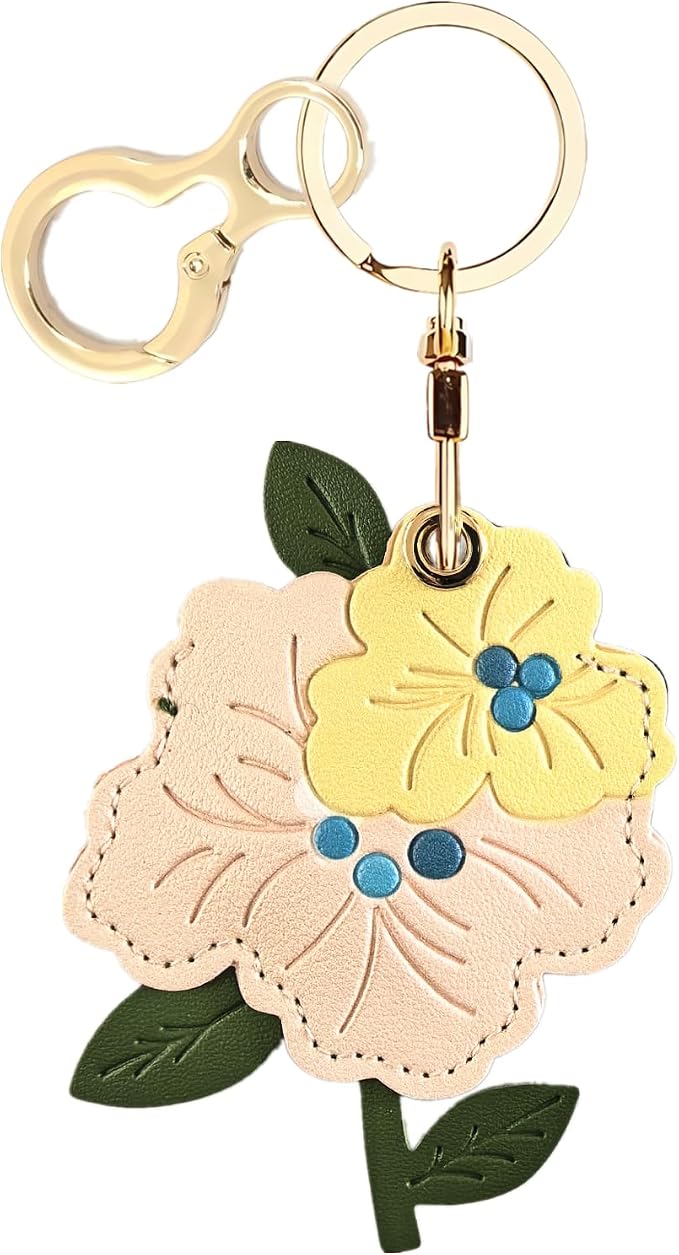 BORKUANA Leather Keychain Holder Case Compatible by BORKUANA
