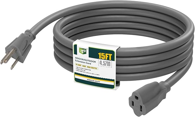 EP 15 Ft Outdoor Extension Cord by ENERGYPRO