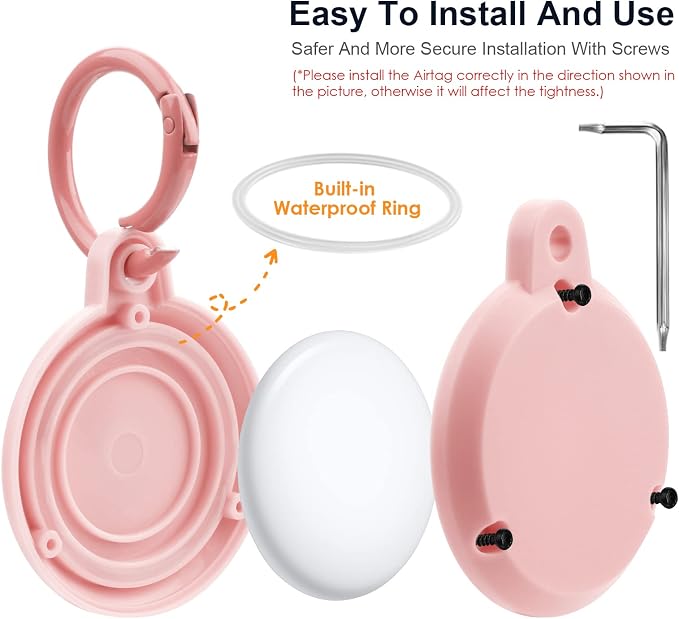 Airtag Holder Waterproof Necklace Keychain Case - Image 4
