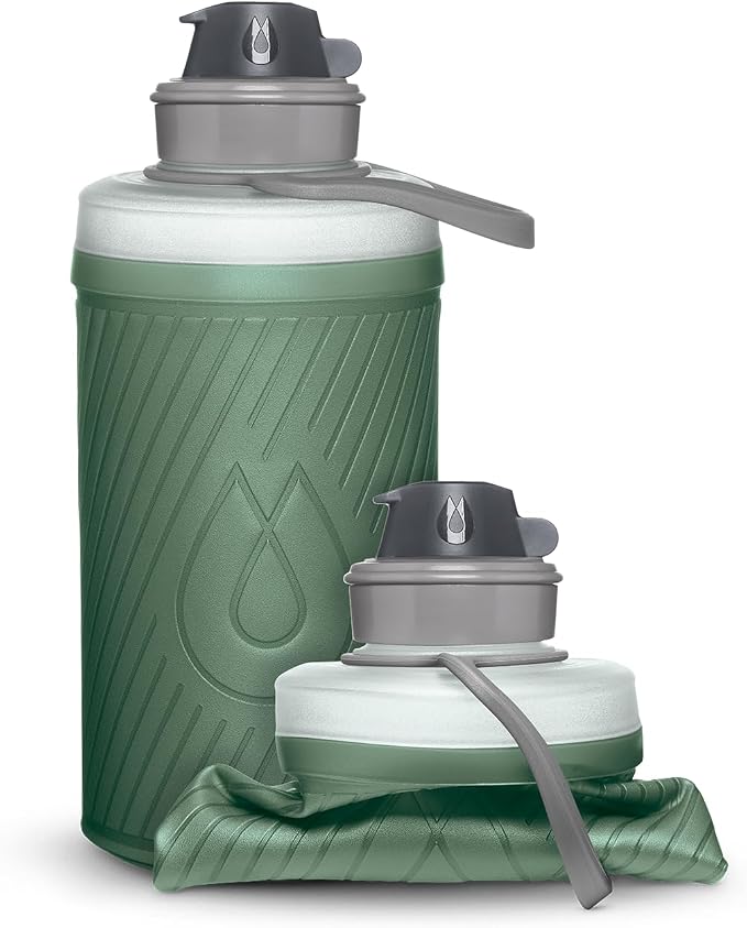 HydraPak Flux - Collapsible Backpacking Water Bottle - BPA Free, Ultra Light by Hydrapak