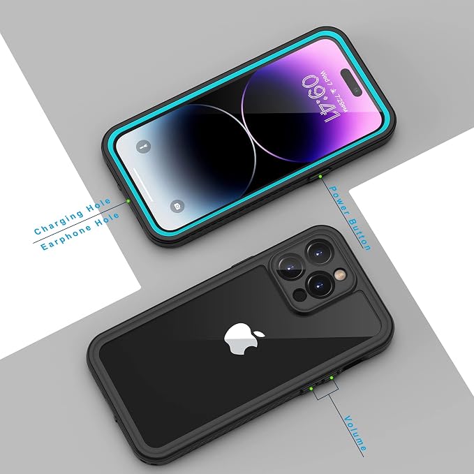 Lanhiem for iPhone 14 Pro Case, IP68 Waterproof Dustproof Shockproof 14 Pro Case - Image 6