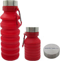 Gadgetime USA Collapsible Water Bottle Reusable, BPA Free, Foldable Portable & by Gadgetime+USA