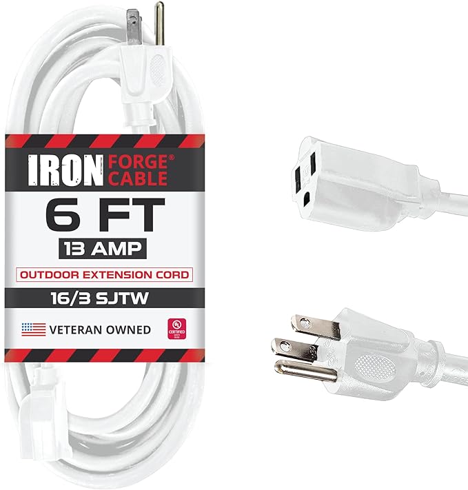 Iron Forge Cable Weatherproof 6 Ft Outdoor Extension Cord by IronForgeCable