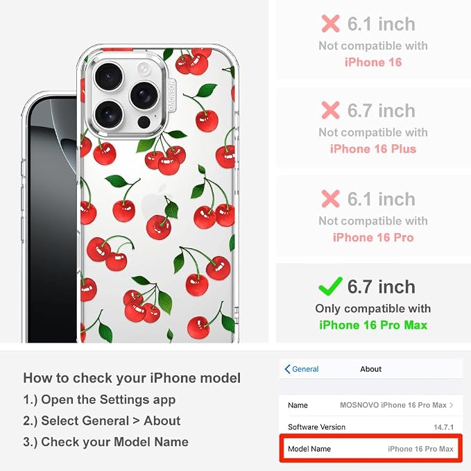 MOSNOVO Case for iPhone 16 Pro Max - Image 2