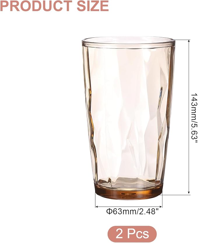 uxcell 17oz Acrylic Drinking Glasses - Image 2