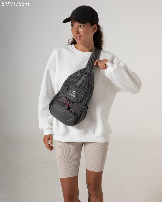 WATERFLY Packable Small Crossbody Sling Backpack Shoulder Chest Bag Daypack - Image 6