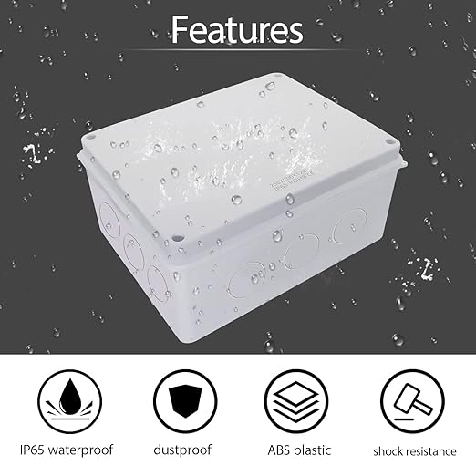 LeMotech Junction Box, Electrical Box IP65 Water Resistant Dustproof ABS - Image 5