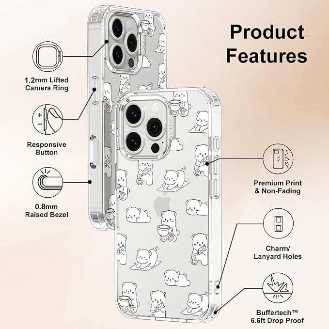 MOSNOVO for iPhone 16 Pro Case, Shockproof Military-Grade Protection 6.6ft Drop - Image 6