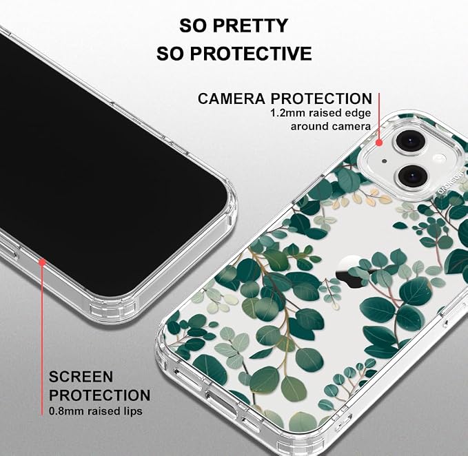MOSNOVO for iPhone 13/14 Case | Military Grade 6.6ft Drop Tested | Clear - Image 5