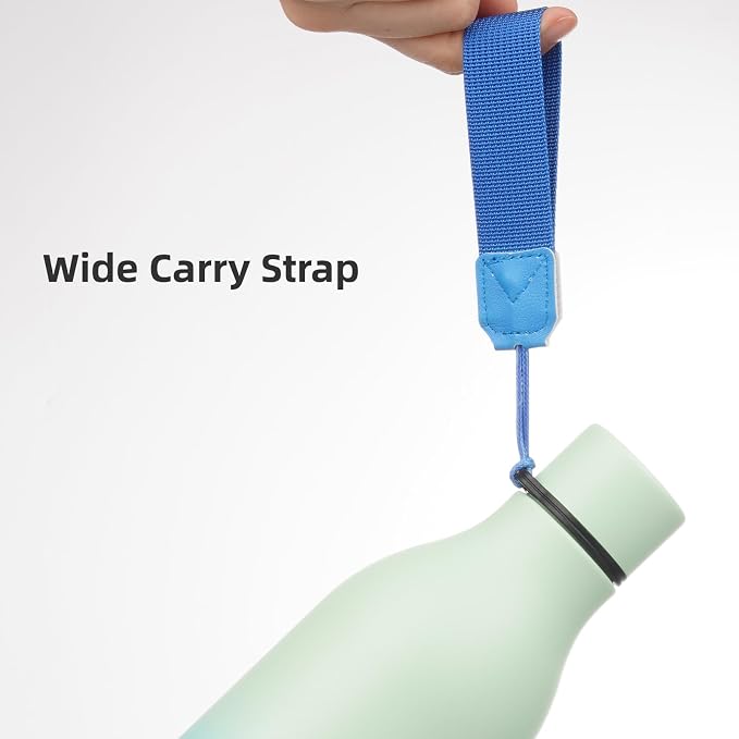 Insulated Water Bottle with Strap, 25 oz Double Wall Stainless Steel Vacuum - Image 4