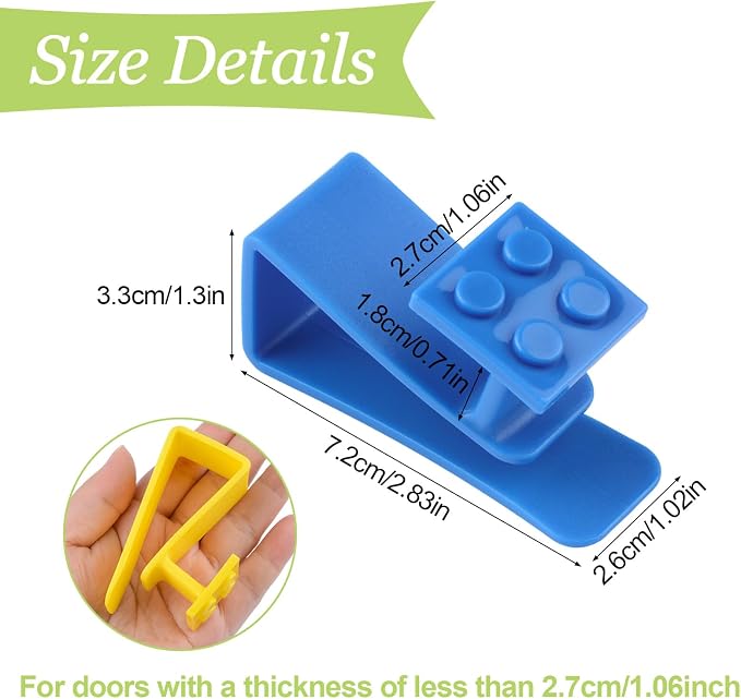 12Pcs Over Cabinet Door Hooks Plastic Over The Door Single Hook Space-Saving - Image 2