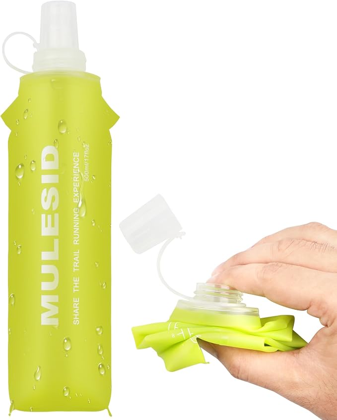 Soft Flask Running Bottles Collapsible Water Bottle Foldable by MULESID