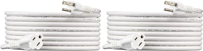 Amazon Basics Indoor Extension Cord, 3 Prong Outlet Extender Power Cord by AmazonBasics
