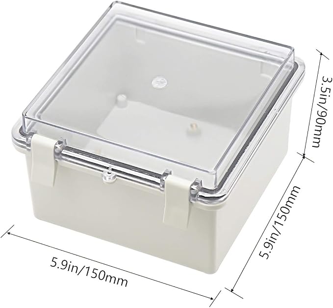 Zulkit 2pcs Junction Box ABS Plastic Dustproof Waterproof IP65 Electrical Boxes - Image 2