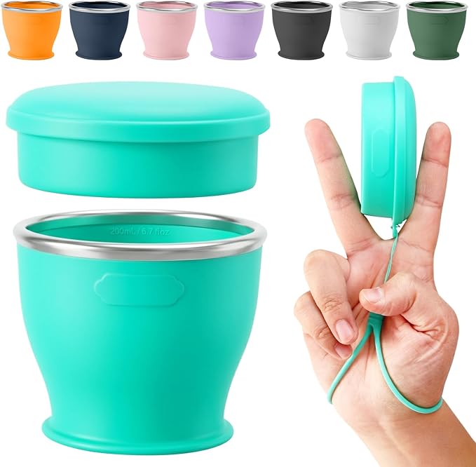 Collapsible Travel Cup, BPA-Free Reusable Water Cup, Lightweight Drinking Cups by SINYON