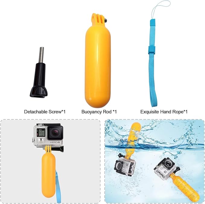 SHOOT 10-in-1 Accessory Kit for GoPro Accessories, Action Camera Accessories - Image 7