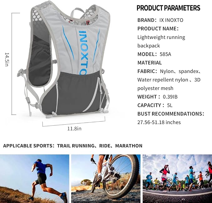 IX INOXTO Running Hydration Vest - Image 2