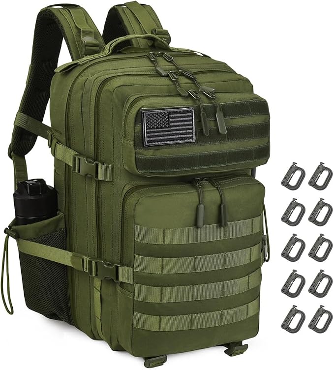 45L Tactical Backpack for Men Women, Military Assault Pack by R.SASR