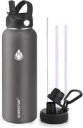 SENDESTAR Stainless Steel Water Bottle, Wide Mouth Water Bottle 40 oz by Sendestar