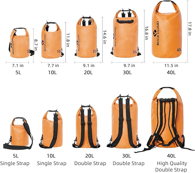 ROCK CLOUD Dry Bag Waterproof 5L Dry Sack - Image 2