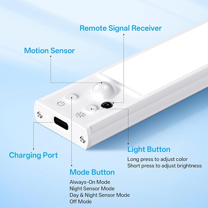 Under Cabinet Lighting Wireless, Rechargeable Motion Sensor Light Indoor - Image 8