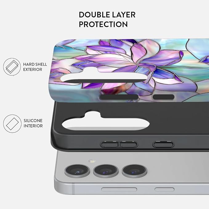 Compatible for Samsung Galaxy S25 Plus 5G Case, Dual Layer Heavy Duty 2 in 1 - Image 2