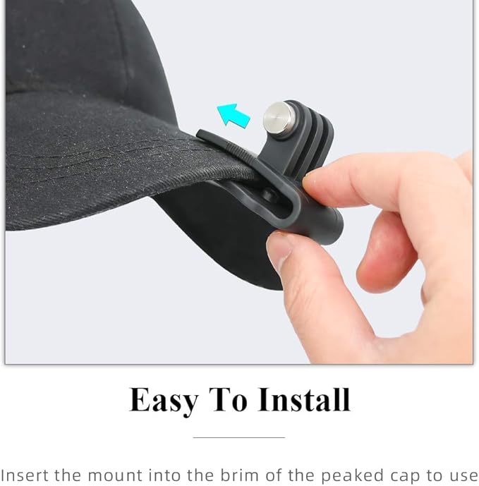 SUREWO Baseball Hat Clip Mount Baseball Cap Clamp Quick Release Mount Compatible - Image 2