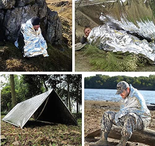 Emergency Blankets Pack of 10 – Mylar Thermal Space Blanket - Image 6