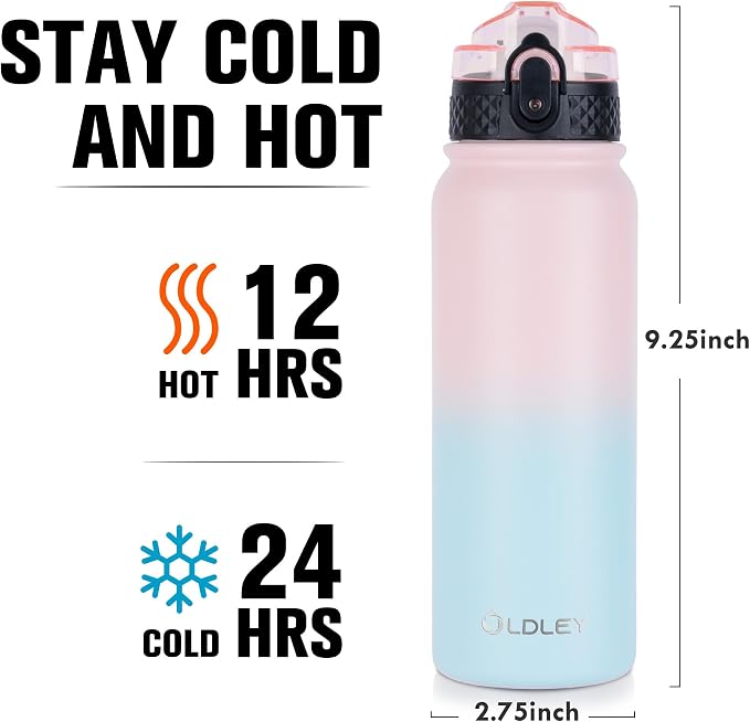 Oldley Insulated Water Bottle 20oz Water Bottles - Image 3