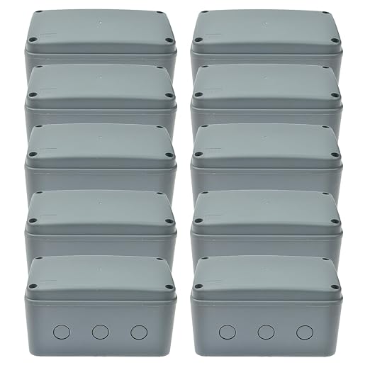 Nineleaf Waterproof Electrical Box IP66, Plastic Junction Box 7.1"x4.5"x4" by NineLeaf
