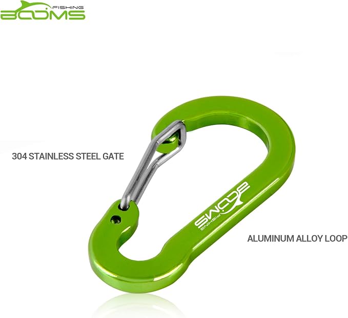 Booms Fishing CC1 Multi-Use Carabiner Clip, 6 Pack Small Caribeener Clips - Image 4
