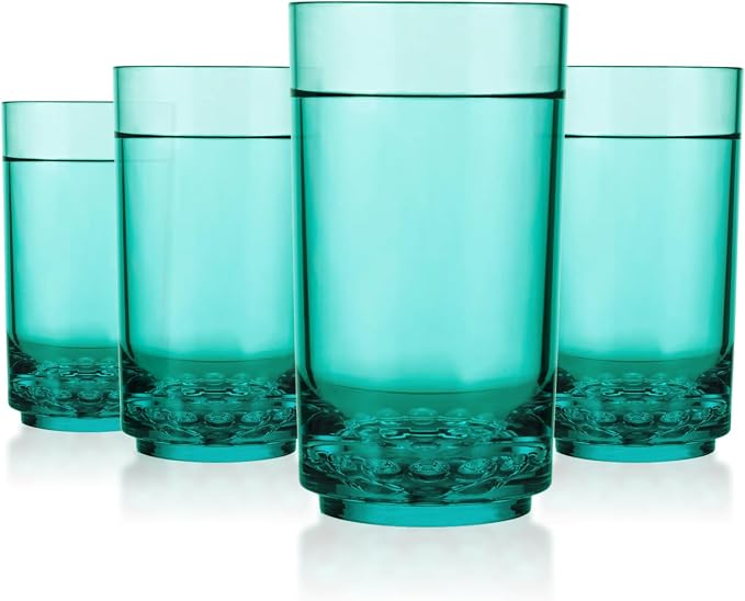 Drinique ELT-TA-TEL-4 Elite Tall Unbreakable Tritan Highball Glasses, 14 oz by DRINIQUE