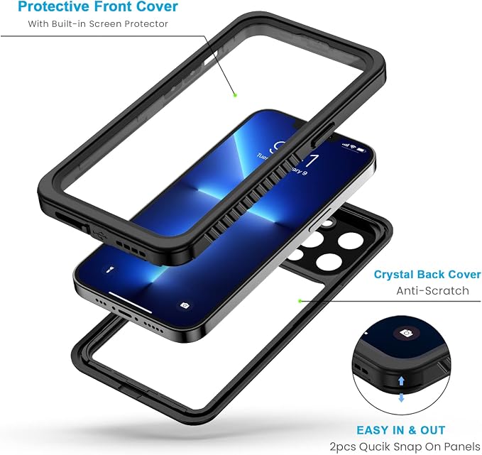 Lanhiem for iPhone 13 Pro Max Case, IP68 Waterproof Dustproof Shockproof Cases - Image 4