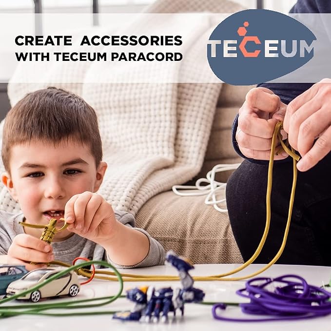 TECEUM 5/32" Paracord Rope 1000 – 1000ft / 200ft / 100ft / 50ft – Tactical - Image 7
