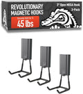 GATOR MAGNETICS MEGA 3 in Open Hooks, 45 lb Heavy Duty Magnetic Hooks by GatorMagnetics