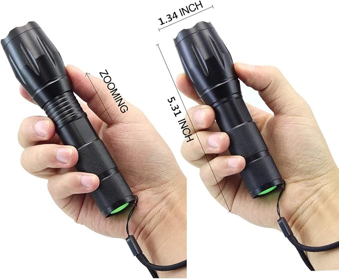 Whaply LED Flashlights, 2 Pack Tactical Flashlight High Lumens Lights - Image 4