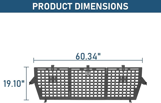 Hooke Road F150 Front Truck Bed MOLLE Panel System Cargo Rack - Image 9
