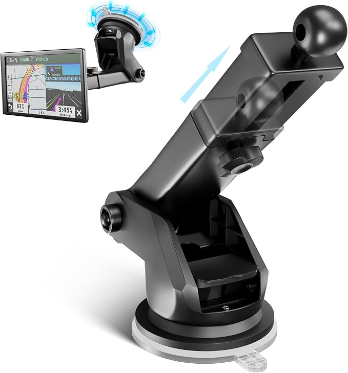 EWAY for Garmin GPS Mount w/Telescopic Extension Arm, Replacement Dash Ball by EWAY