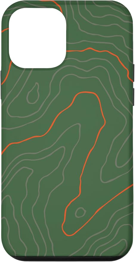 Backcountry Topo Guide Orange Lines Topographical Map Case by Unknown