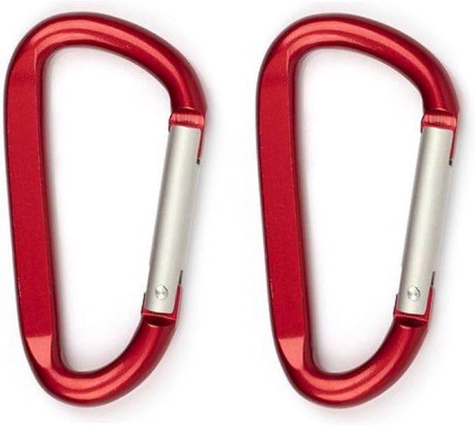 LESHIRY Large Carabiners Keychain 3" Aluminum D Shape Premium Durable D-Ring by LESHIRY