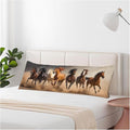 20x54 Body Pillow Cover Horse Zipper Body Pillowcase Western Stallion Horses by Unknown